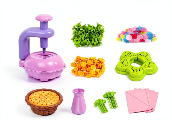 Zappyway DIY Flower Craft Kit Fabric Multicolor Kids Toy-1