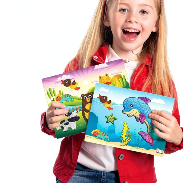 Dan&Darci Animal Foil Art Craft Kit for Kids Creative Fun-3