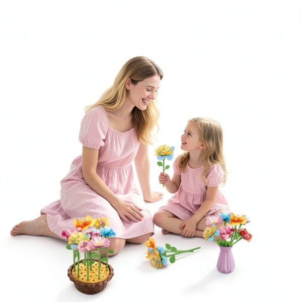 Zappyway DIY Flower Craft Kit Fabric Multicolor Kids Toy-4