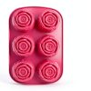 YJWYDM Silicone Rose Mold BPA Free Pink Candy Soap Maker-1