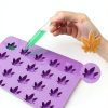 PJ Bold Silicone Candy Mold BPA Free Leaf Design-2