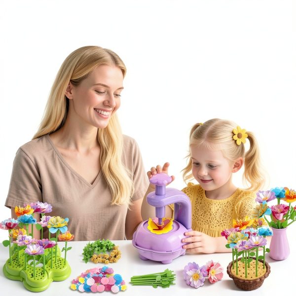 Zappyway DIY Flower Craft Kit Fabric Multicolor Kids Toy-5