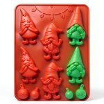 Apiocmy Christmas Gnome Silicone Candy Mold-0