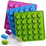 PJ Bold Silicone Candy Mold BPA Free Leaf Design-0