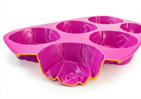 YJWYDM Silicone Rose Mold BPA Free Pink Candy Soap Maker-3