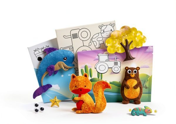 Dan&Darci Animal Foil Art Craft Kit for Kids Creative Fun-5