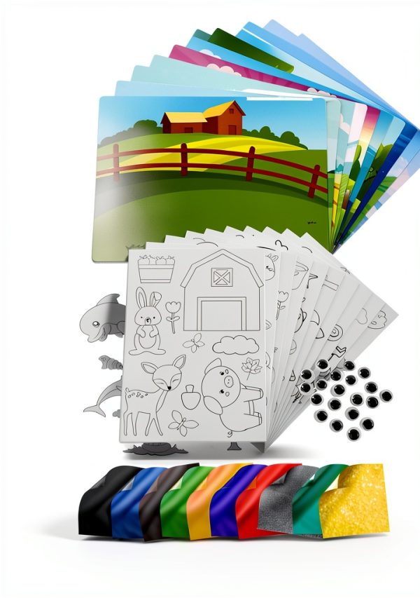 Dan&Darci Animal Foil Art Craft Kit for Kids Creative Fun-1
