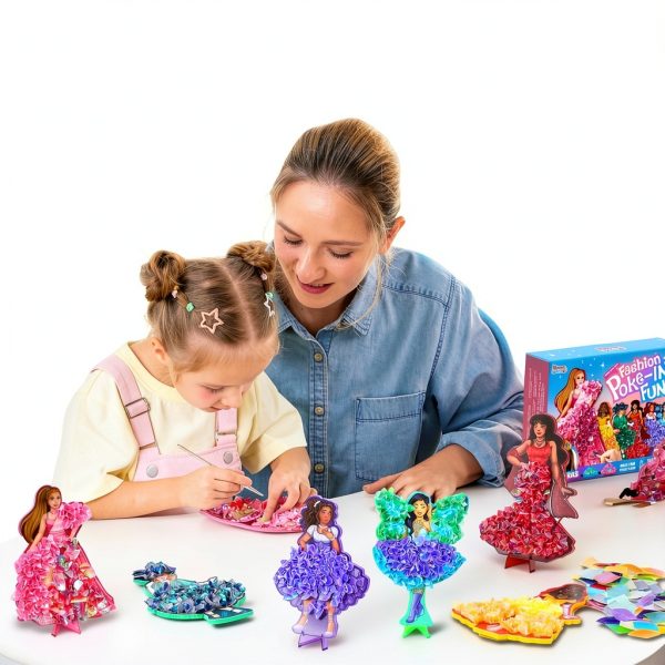 Klever Kits Poke in Fun Craft Kit Fashion Models Kids-5