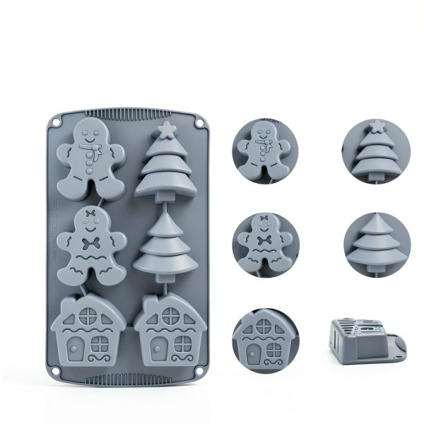 LLchunyun Christmas Silicone Mold BPA Free Baking Candy-1