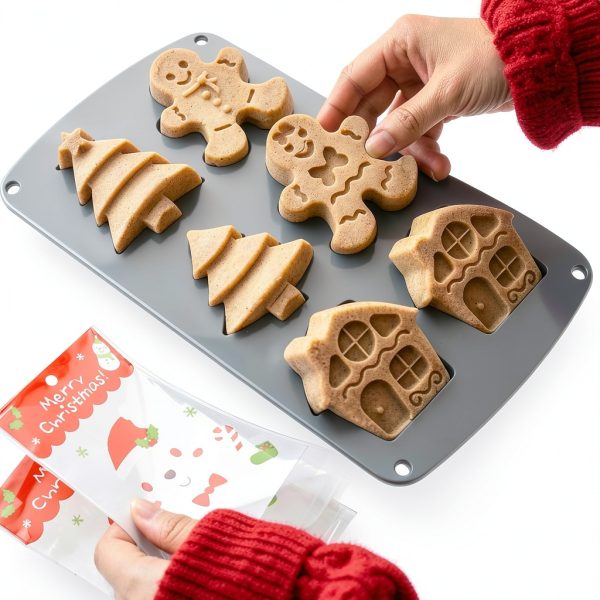 LLchunyun Christmas Silicone Mold BPA Free Baking Candy-5