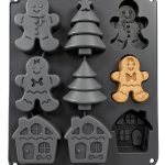 LLchunyun Christmas Silicone Mold BPA Free Baking Candy-0