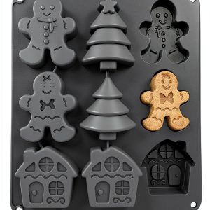 LLchunyun Christmas Silicone Mold BPA Free Baking Candy-0