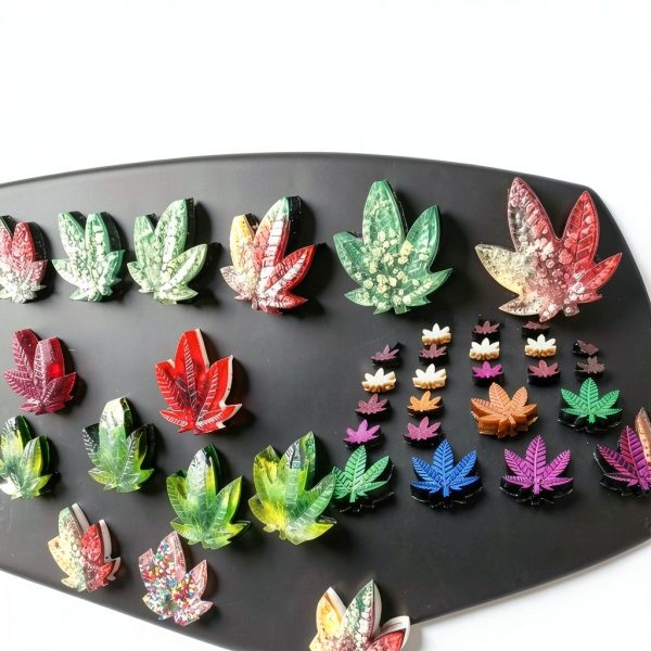 PJ Bold Silicone Candy Mold BPA Free Leaf Design-7