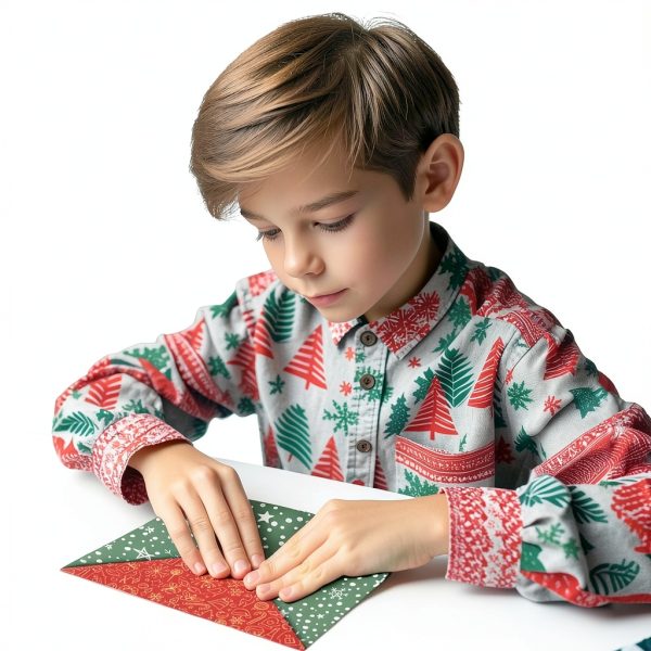 Pelto Christmas Paper Airplane Kit Kids Crafts 60 Sheets-4
