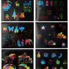 MBJRFU Rainbow Scratch Art Notebooks for Kids-5