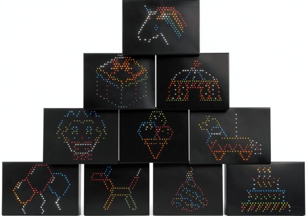 Lite Brite refill pack black design templates model 02239-4