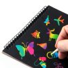 MBJRFU Rainbow Scratch Art Notebooks for Kids-1