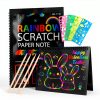 Scratch Art Kit Cvvdycago Kids Paper Set Colorful-0