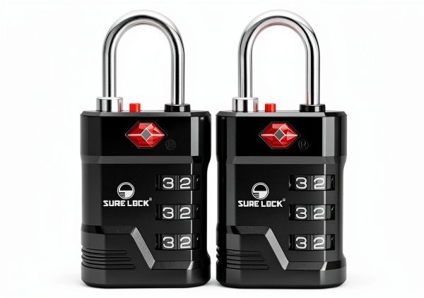 SURE LOCK TSA Luggage Lock Zinc Alloy Durable-0