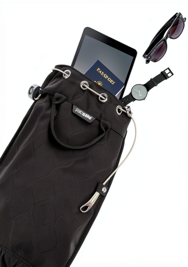Pacsafe Anti-Theft Travel Lock Bag Black 5L-4