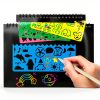 Scratch Art Kit Cvvdycago Kids Paper Set Colorful-4