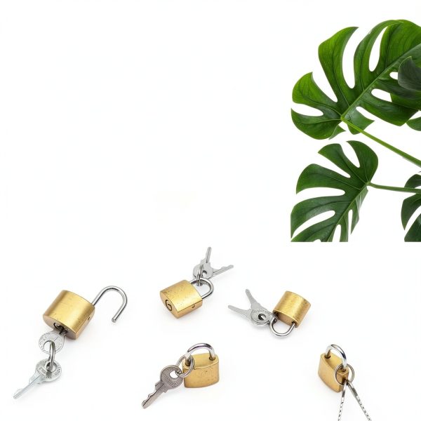 Lixdrem Portable Metal Locks with Keys-3