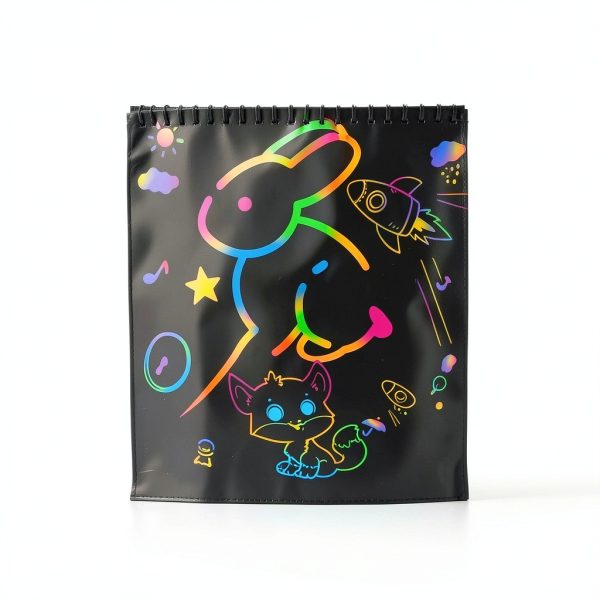 Scratch Art Kit Cvvdycago Kids Paper Set Colorful-3