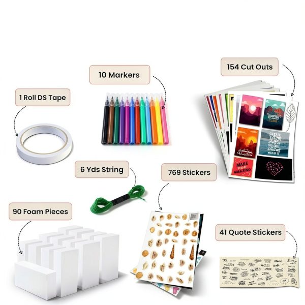 Hapinest Wall Collage Kit Paper Craft Teen Design-1