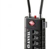 Luggage Lock ANVIL TSA Approved – Scratch‑Resistant Zinc Alloy Black-2