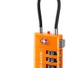 TSA Approved Luggage Lock ANVIL ANVIL23021 Zinc Alloy Orange-2