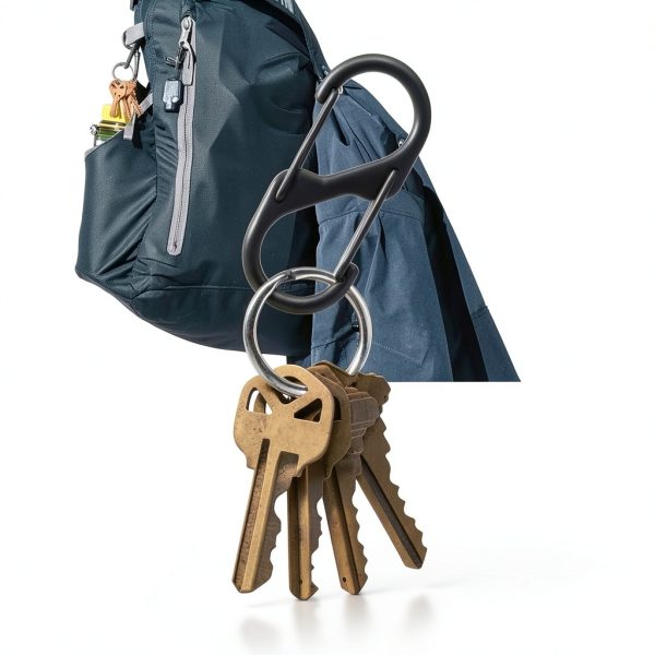 NADUSEP Zipper Lock Clip 15pcs Metal Anti Theft Luggage Lock Black-2