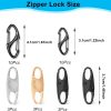 Zipper Lock Set EllaYIDOI 29‑Piece Zinc Alloy Black Gold Silver-1