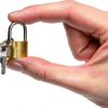 Juvale Mini Key Lock Set Polished Gold Luggage Travel Locks 12 Pieces-7