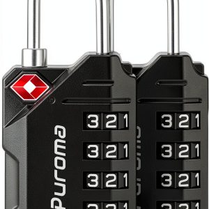 Puroma TSA Luggage Lock 4-Digit Mechanical Combination Resettable-0