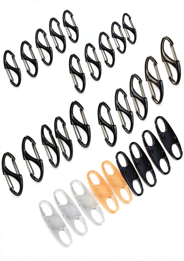Zipper Lock Set EllaYIDOI 29‑Piece Zinc Alloy Black Gold Silver-0