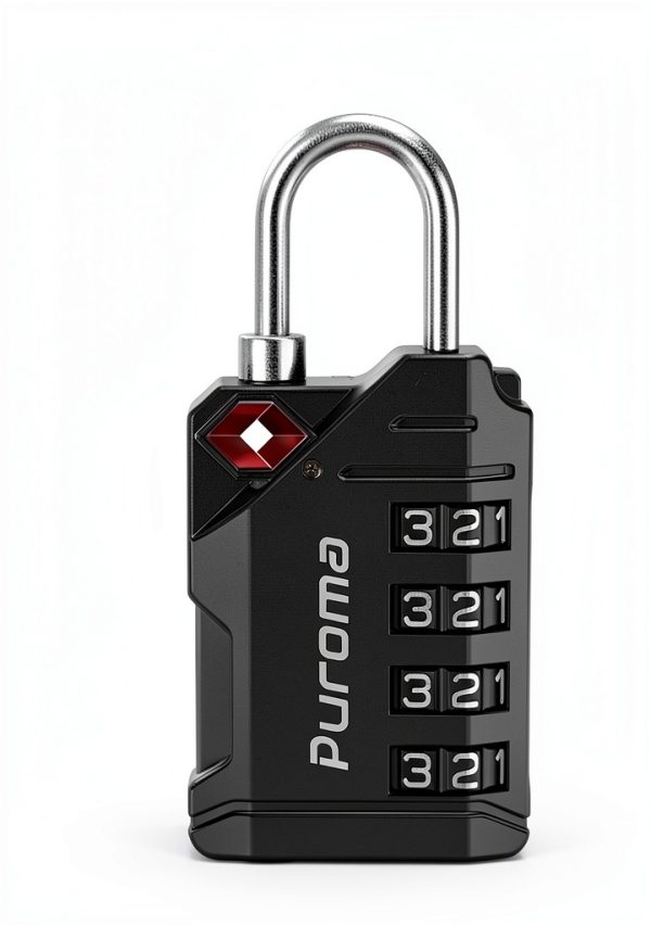Puroma TSA Luggage Lock 4-Digit Mechanical Combination Resettable-4