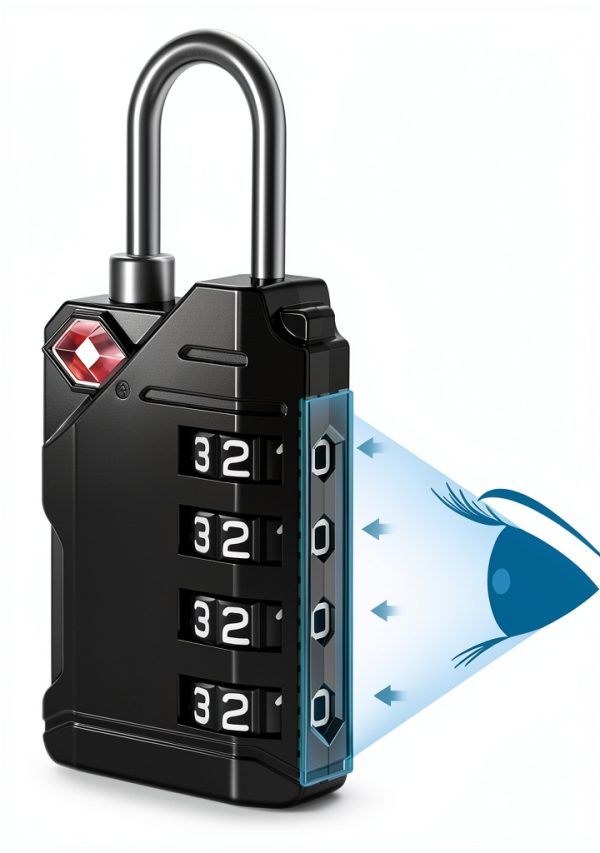 Puroma TSA Luggage Lock 4-Digit Mechanical Combination Resettable-3