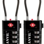 Luggage Lock ANVIL TSA Approved – Scratch‑Resistant Zinc Alloy Black-0