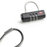 Puroma Luggage Combination Lock CLL325 Black Zinc TSA Approved-1