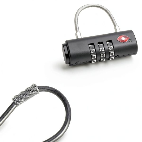 Puroma Luggage Combination Lock CLL325 Black Zinc TSA Approved-1