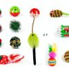 CHIWAVA 17 Christmas Cat Toy Bag Set - Plush, Plastic and EVA Toys-2