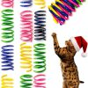 AGYM Cat Spring Toys, 30 Pack Cat Spiral Springs for Indoor Cats, Colorful & Durable Plastic Spring Coils Attract to Swat, Bite, Hunt, Interactive Toys for Kittens-0