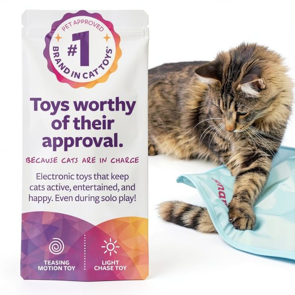 Electronic Motion Cat Toy SmartyKat Feather Toy Hot Pursuit Blue-1