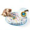 Potaroma Interactive Cat Toys, Fast Moving Ball in Play Mat, Automatic Motion Activated Ball Hide and Seek for Indoor Exercise Kicker, Animal Squeaky, 28 Inch Mat-5