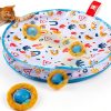 Potaroma Interactive Cat Toys, Fast Moving Ball in Play Mat, Automatic Motion Activated Ball Hide and Seek for Indoor Exercise Kicker, Animal Squeaky, 28 Inch Mat-0