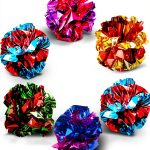 SunGrow Cat Crinkle Balls Toy 6 Pack Shiny Mylar Interactive-0