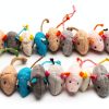 Fashion's Talk Cat Mice Toy 18-Pack Plush Catnip-Filled Mice Toys for Indoor Cats - Realistic Design, 9 Assorted Colors, 2 of Each, Value Pack-0