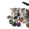 SunGrow Cat Crinkle Balls Toy 6 Pack Shiny Mylar Interactive-1