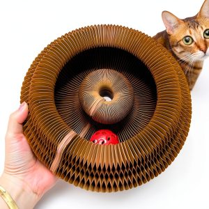 Kitty Kurlz Magnetic Toy Cardboard Scratcher – Collapsible Track-0