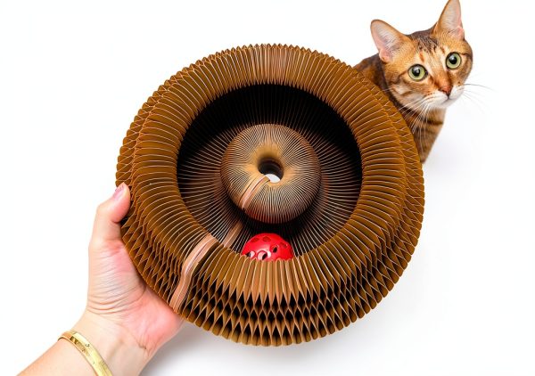 Kitty Kurlz Magnetic Toy Cardboard Scratcher – Collapsible Track-0